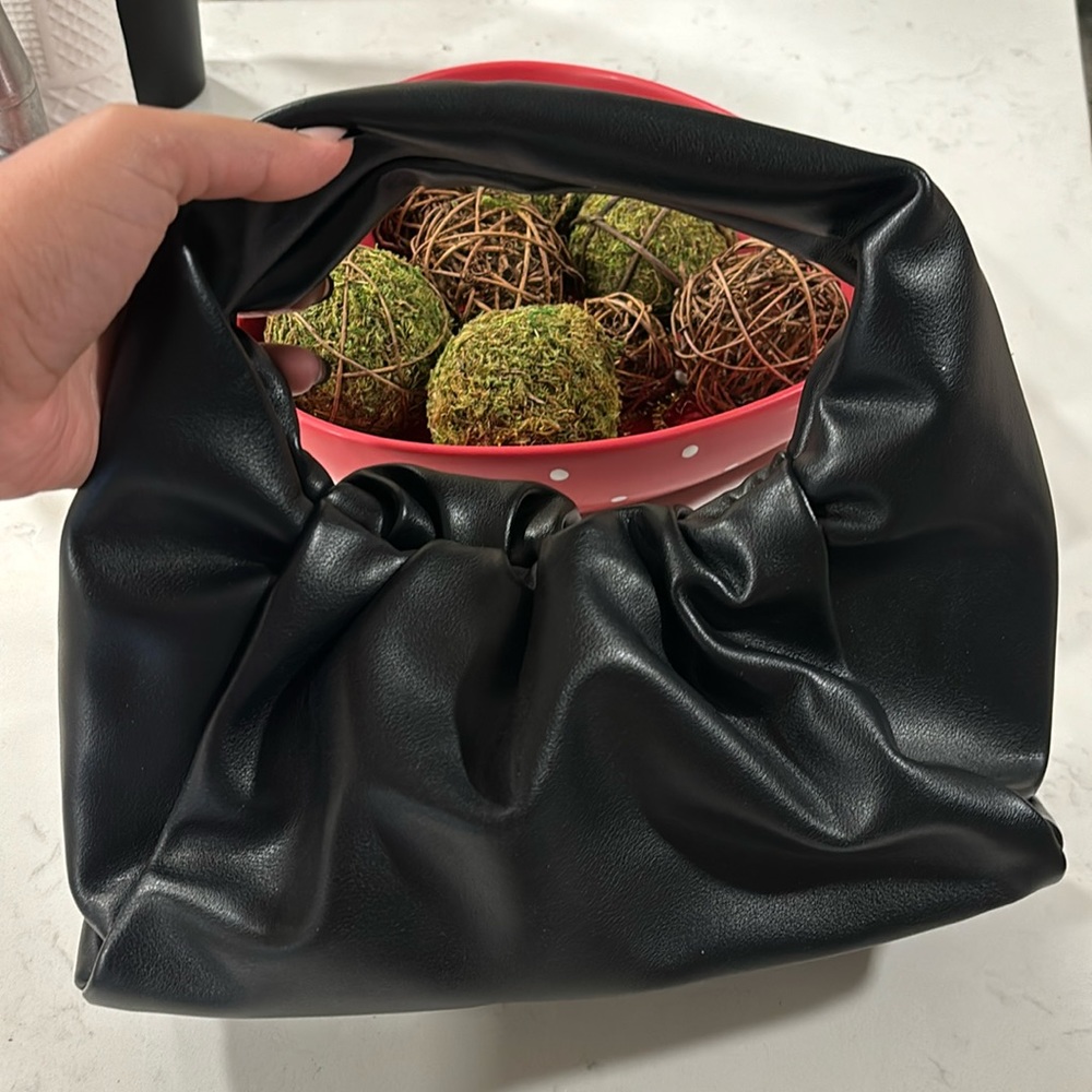 Small slouchy black bag